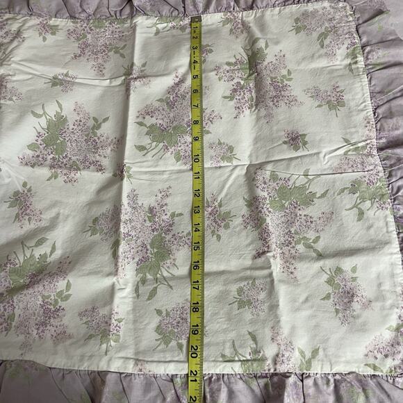Simply Shabby Chic Duvet Cover Shams Full/Queen Lavender Floral Reversible 50x70 - Picture 8 of 10